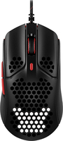 Bild von HP HyperX Pulsefire Haste – Gaming-Maus (Schwarz-Rot) - Beidhändig - Optisch - USB Typ-A - 16000 DPI - Schwarz - Rot