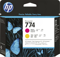 Bild von HP 774 Magenta/Gelb DesignJet Druckkopf - Tinte auf Pigmentbasis - 1 Stück(e) - Multipack