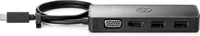 Bild von HP USB-C Reisehub G2 - USB 3.2 Gen 1 (3.1 Gen 1) Type-C - 90 W - Schwarz - 60 Hz - HDMI - USB 3.2 Gen 1 (3.1 Gen 1) Type-A - VGA - Taiwan