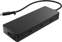 Bild von HP Universal USB-C Multiport-Hub - Kabelgebunden - USB Typ-C - Schwarz - 4K Ultra HD - USB 3.2 Gen 2 (3.1 Gen 2) Type-C - 116 mm